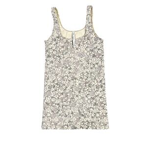 Babaton Floral Tank Top - Cream and Gray